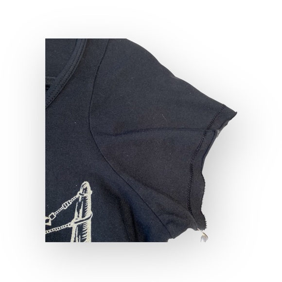 Rare: new Lauren Moshi ✌︎︎ Wanderlust Feather Steer Skull Tee Shirt ✌︎︎ Raw Cut - Picture 12 of 16